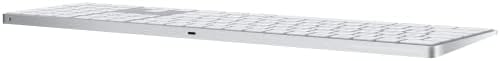 Apple Magic Keyboard with Numeric Keypad: Wireless, Bluetooth, Rechargeable. Works with Mac, iPad, or iPhone; US English - White | USB-C Magic Keyboard with numeric keypad and scissor mechanism for scrolling, gaming and finance