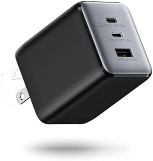 100W USB C Wall Charger, 3-Port PPS PD 3.0 Compact Foldable Wall Charger Block, Fast Power Adapter for MacBook Pro/Air, Dell XPS, iPad Pro, iPhone 17/16/15, Galaxy S25/S24, (Black)