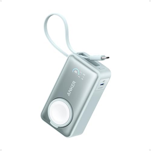 Anker MagGo Power Bank for Apple Watch, 10,000mAh 35W Max Portable Charger | Officially certified, for iPhone 17/16/15 series, Samsung, iPad, AirPods and more