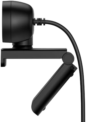 HP 320 FHD Webcam - USB-A Computer Camera with Mic & Privacy Cover - for Desktop, Laptop, & Chromebook - 1080p Resolution w/Wide FOV - Zoom & Teams Compatible - Clip Mount, Tripod Support, & Swivel