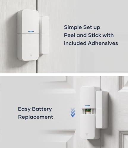 Entry Sensor (Pack of 6) - Window and Door Protection - Compatible with tolviviov Home Security System