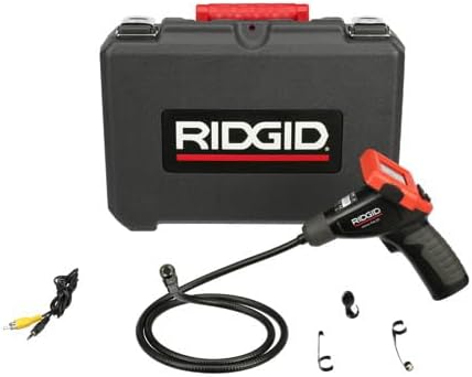 RIDGID 40043 Micro CA-25 Hand-Held Inspection Camera with 4' Cable, Borescope, Red