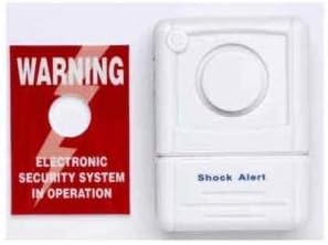 120dB Window or Door Alarm Vibration Security Emergency Burglar Wireless Shock Detection, Home Security, Safety, Apartment, Condo, Dorm, House, Easy, Adhesive, Warning, Battery Operated, Loudest