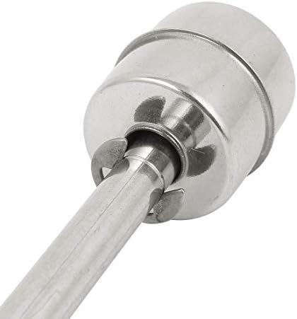 Wired Water Liquid Level Sensor Dual Ball Stainless Steel Float Switch Silver Tone (150mm-S)