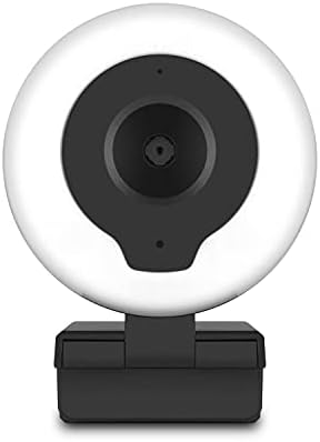 Aluratek HD 1080P Webcam, USB-C/USB-A, w/Built-in Speakers & Mic,Black,AWCS06F