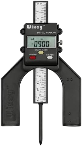 Mini Digital Height Gauge for Router Table & Table Saw Measuring Tool | Digital Height Gauge – Precise Height Measurement – Height Gauge – Easy-Read Display – Compact Woodworking Tool