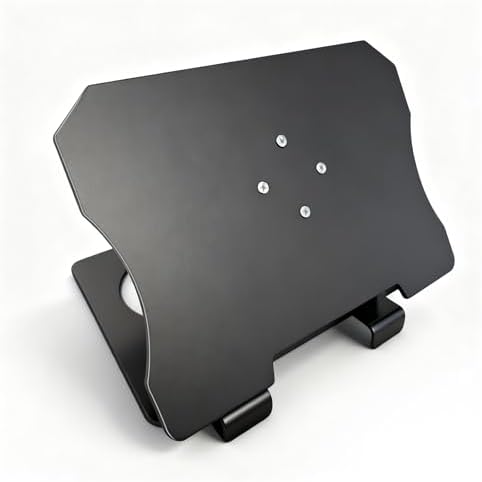 Foldable Ventilated Cooling Laptop Stand, Ergonomic Adjustable Laptop Riser for Desk, Height Adjustable Notebook Holder Compatible with 10–17.3 Inch Laptops