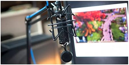 Blue Blackout Spark SL XLR Condenser Microphone for Pro Recording, Streaming, Podcasting, Gaming, with Large Diaphragm Cardioid Mic Capsule, Shockmount, Detailed Natural Sound, Protective Case - Black