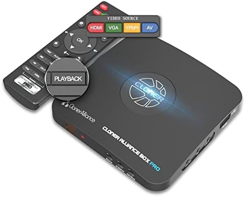 Box Pro, 1080p@60fps Video Recorder, DVR with HDMI Capture, Playback on TV. RCA/YPbPr/VGA to Digital Converter. Schedule Recording. No PC Required.