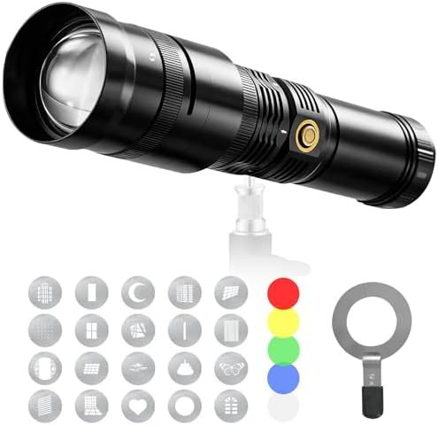40W LED Photography Flashlight with Imaging Lens