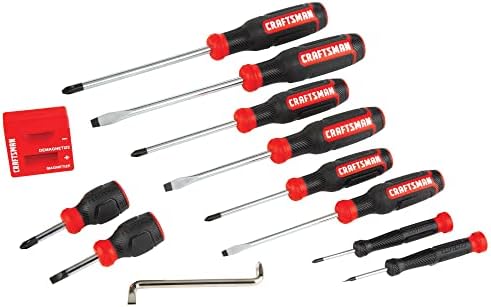 CRAFTSMAN Screwdriver Set, Bi-material, 12 Piece (CMHT65071N)
