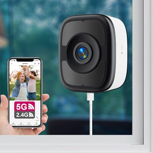 3K 5MP Window Camera for Home Security, 2.4G/5G WiFi Safe View Camera