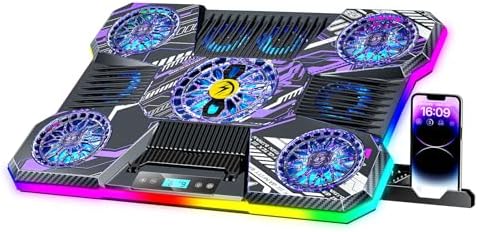 ChillCore RGB Laptop Cooling Pad, Laptop Fan Cooling Pad 9 Fans