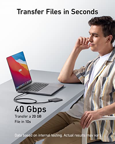 Anker USB C Cable, 40 Gbps USB 4 Data Cable, Thunderbolt 4/3, 8K HD Display | Support with 240W Charging, for iPhone 17, MacBook, Hub, Docking and More, 3.3ft