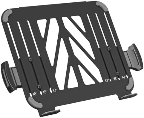 suptek Laptop Tray Adjustable 13 to 18 inch VESA Arm Mount Tray for Monitor Arms and Stands (Tray Only),Fits 75x75/ 100x100 mm VESA Mount Holes,and Supports Weight up to 22lbs,Black(TP0071)