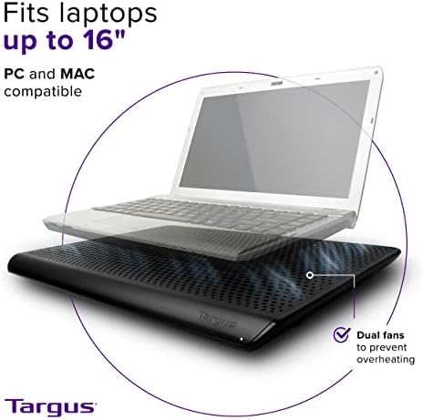 Targus Chill Mat for up to 16-Inch Laptop, Black (PA248U5)