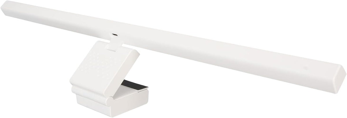Zunate Monitor Light Bar, Stepless Dimmable Touch Control, 3 Color Modes, Asymmetric Light for Eye Protection, No Screen Glare, USB-C Powered, Fits Monitors & Laptops (White)