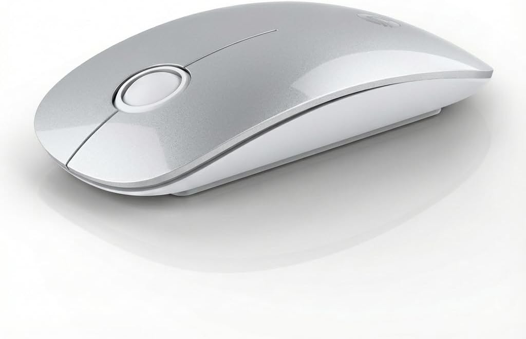 RAPIQUE Bluetooth Wireless Mouse, BT5.1& 2.4G Slim Dual Mode, Gradient sky blue