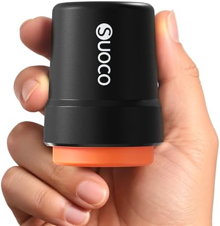 SUOCO Travel Vacuum Pump for Vacuum Storage Bags, Mini USB Rechargeable Portable Cordless Electric Pump for Compression Seal Space Saver Bags (Storage Bags Not Included), Black