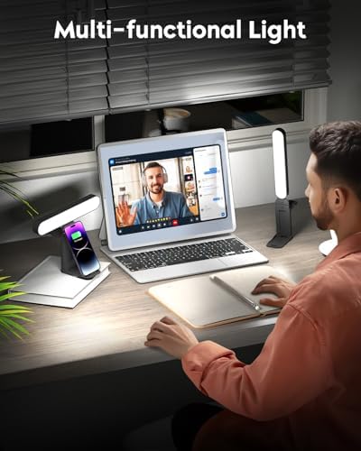 UBeesize Dual Webcam Light for Video Calls with Monitor Stand, 2-Pack