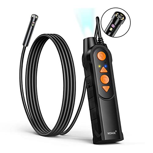 Dual Lens Endoscope with Light, 5.0mm Slim Snake Inspection Camera | 1080P HD Borescope for Android & iOS Tablet, IP67 Waterproof, 5FT Cable, Photo & Video, for Engine Wall Vents Automotive Tool
