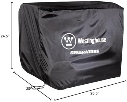 Westinghouse Outdoor Power Equipment WGen Generator Cover - Universal Fit For Portable Generators Up to 9500 Rated Watts