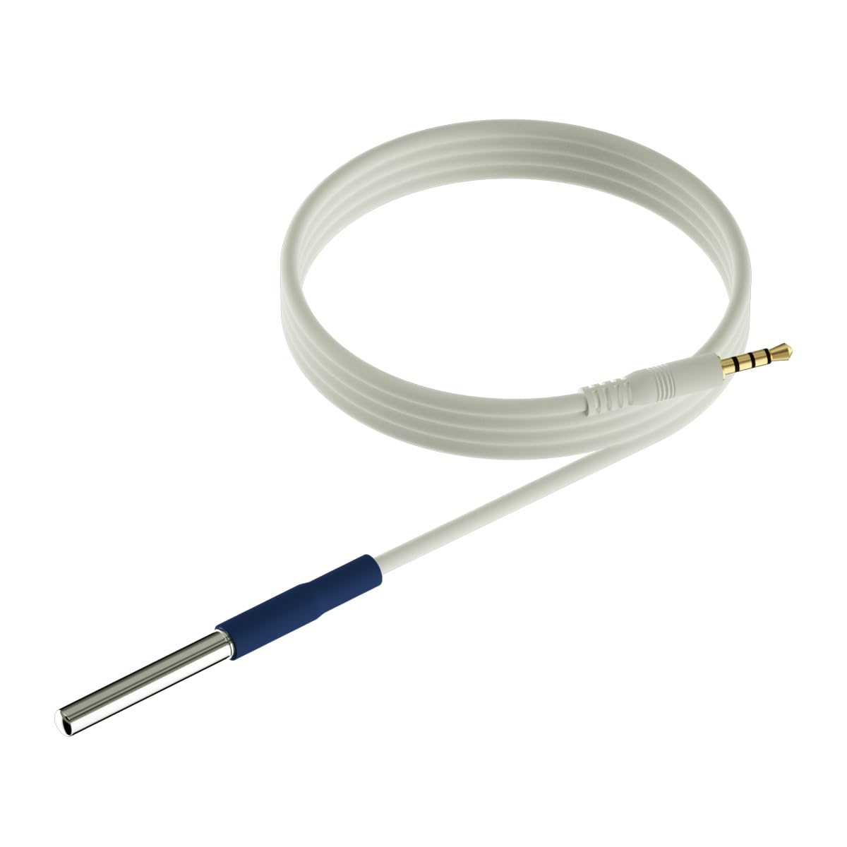 External Flat Temperature Sensor Probe – Waterproof, Wide Range (-40°F to 248°F), 16.4ft Length for Aquarium,Greenhouse, Farm, Freezer & Industrial Use, Only for FALA IOT Detector, 5 Meters