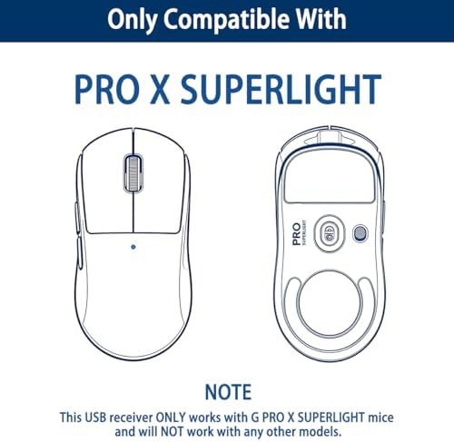 New USB Dongle Mouse Receiver Adapter Replacement for Logitech G Pro X Superlight Wireless Gaming Mouse