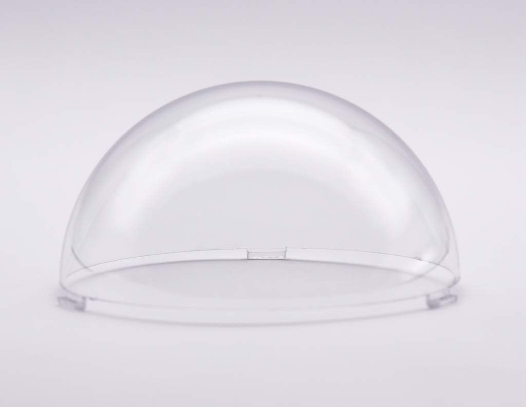 JMX Acrylic/PC CCTV Replacement Clear Camera Dome Cover Security Camera Housing Pet Dog Fence Window Skylight Window (4.4 Inches, Transparent)