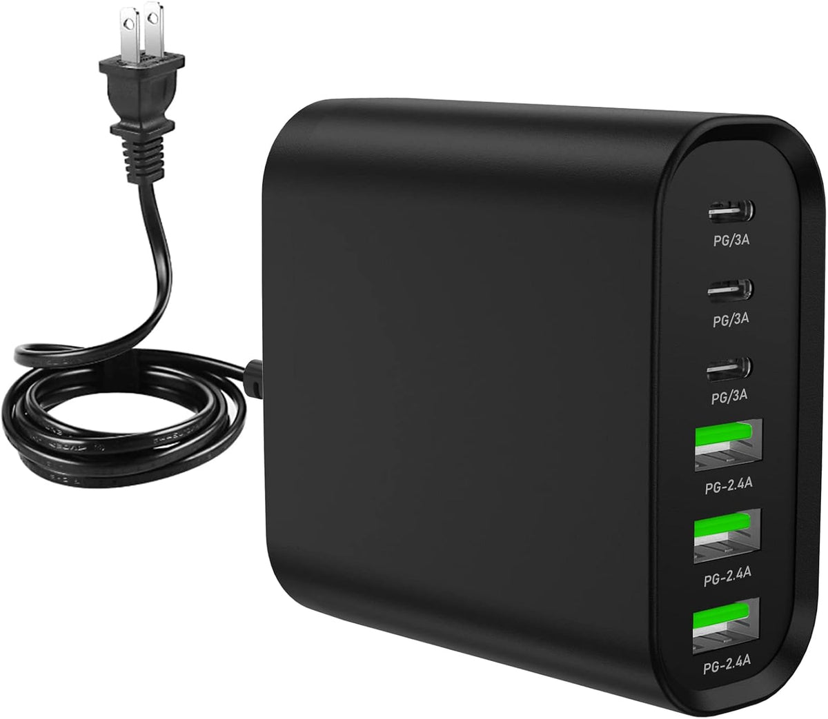 320W USB C Charger Block 8-Port USB C Charging Station