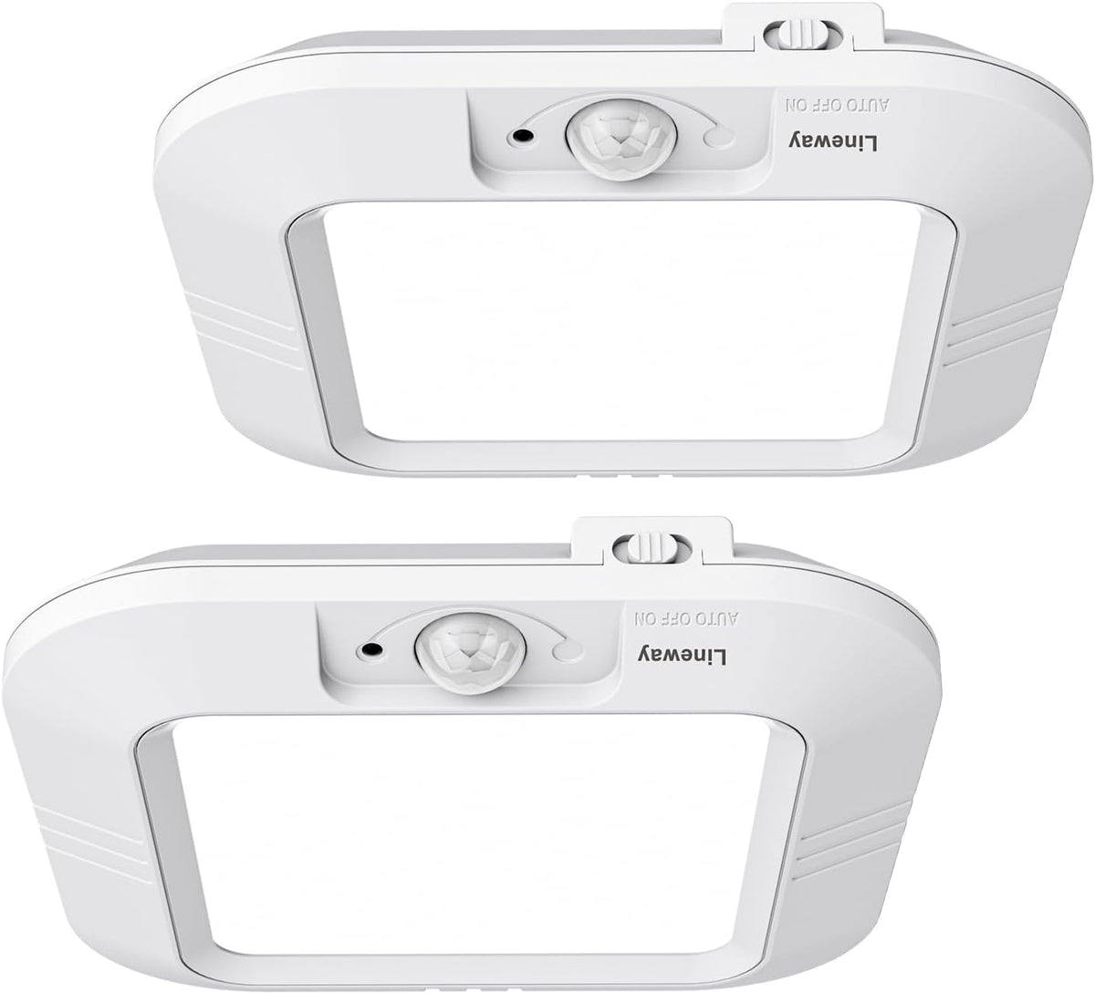 LINEWAY Motion Sensor Ceiling Light - Indoor Motion Activated LED Light, 6000K, 180LM, Battery Operated for Closet, Hallway, Stairway, Cabinet, Pantry