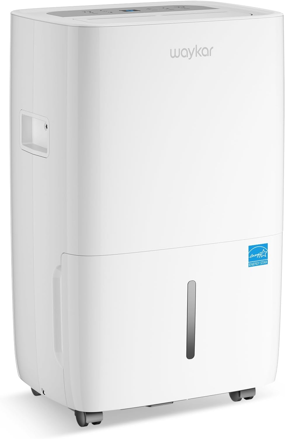 Waykar 150 Pint 7000 Sq.Ft Dehumidifier for Basement with Drain Hose & Tank
