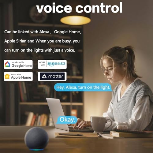 WiFi Smart Plug cETL Listed FCC Certified, Wi-Fi Outlet Compatible with Alexa, Echo and Google Home &IFTTT, No Hub Required, Remote Control,