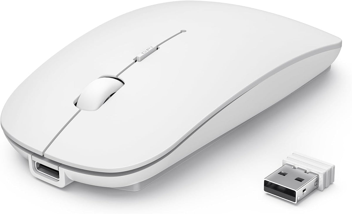 TECKNET Wireless Mouse, 4800 DPI Rechargeable Bluetooth Mouse for Laptop