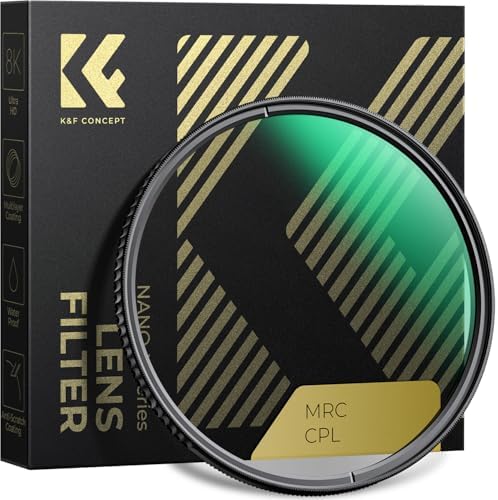 K&F CONCEPT 62mm Circular Polarizer Lens Filter with 28 Multi-Layer Coated