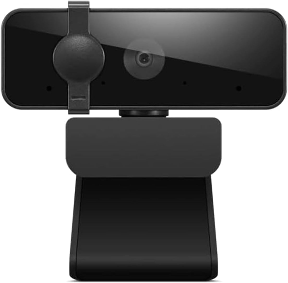 Lenovo HD 1080p Webcam (510 FHD)- Black w/ 4X Digital Zoom, 95° Wide Angle, 360° Rotation Pan & Tilt, Dual Microphones & Windows Hello