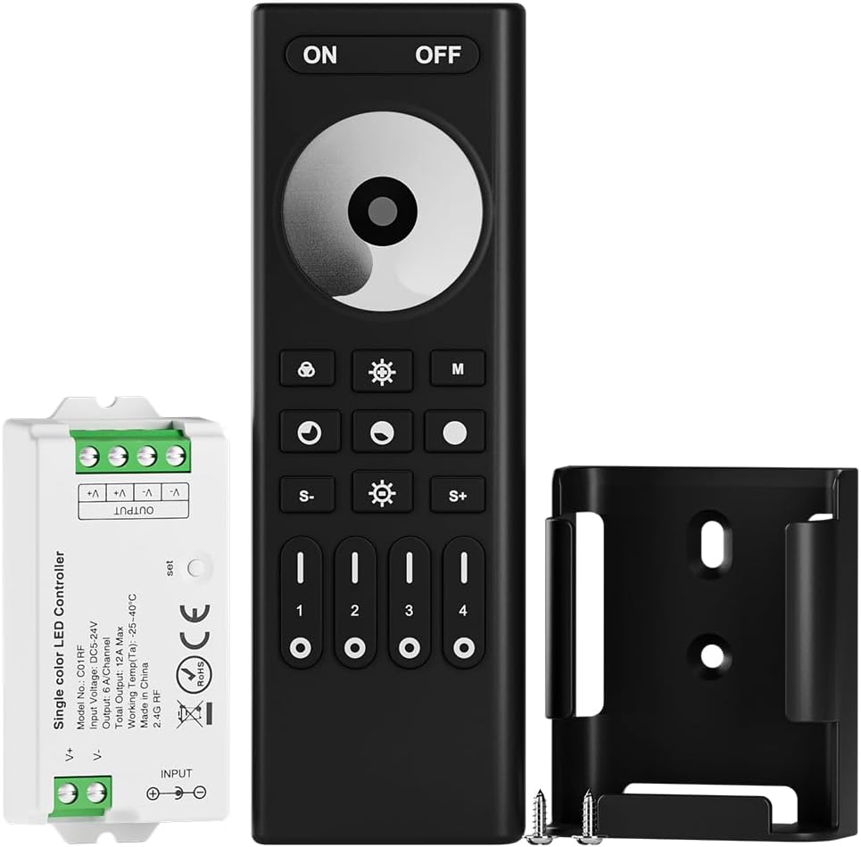 BTF-LIGHTING 2.4GHz Wireless RF Remote RC03RFB & C03RF Tuya Controller Kit