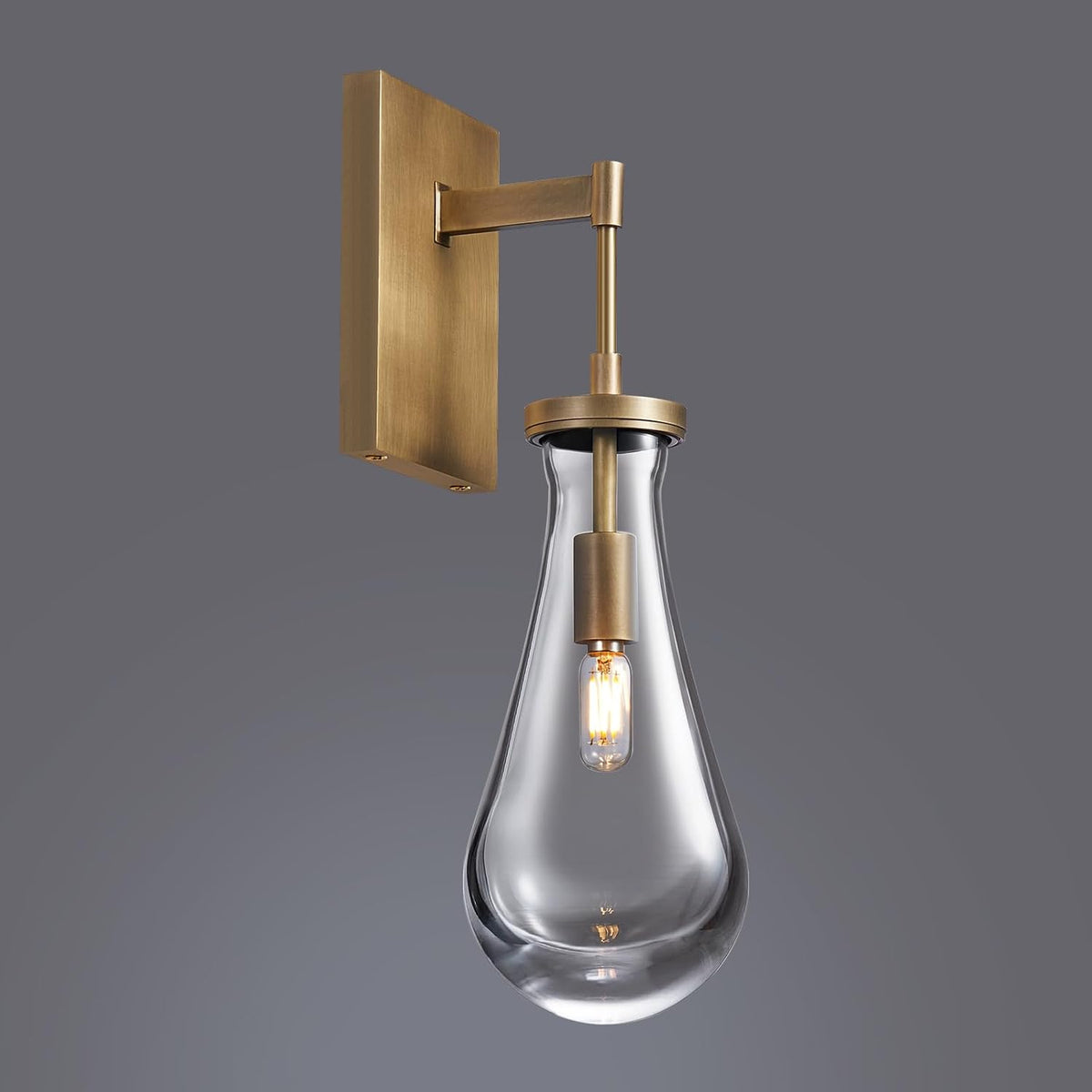 17" L Wall Sconces Set of 2, Morden Wall Lights Fixtures Bathroom Vanity Light Raindrop Wall Brass Sconce for Living Room,Bedroom,Hallway,Stairs,Indoor