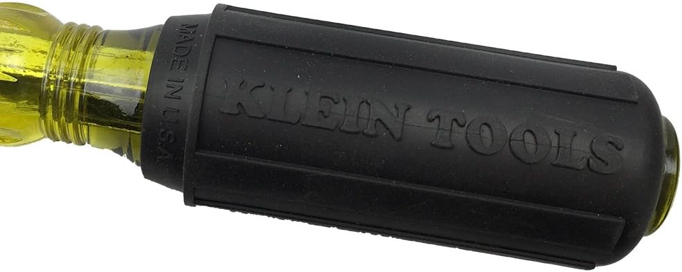 Klein Tools 85442 Klein Tools 85442 Screwdriver 2-Piece Set, Made in USA, 1/4 Keystone and #2 Phillips, Cushion Grip, Round and Square Shank, Heat Treated, Home Improvement