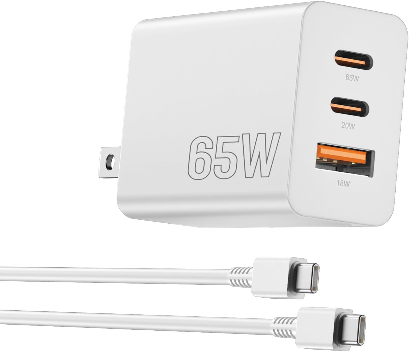 weiship65W USB C Charger for Samsung S26Ultra,3Port GaN TypeC Wall Charger | 100W PD Type C Multi Port Super Fasting Charging Block Adapter&6FT Cable for Samsung Galaxy S26 Ultra/25,iPhone 17/16,MacBook