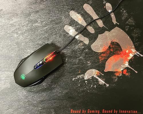 Bloody A70x Optical Gaming Mouse with Light Strike (LK) Switch & Scroll - Fully Programmable and Advance Macros (A70x-MatteBlack)
