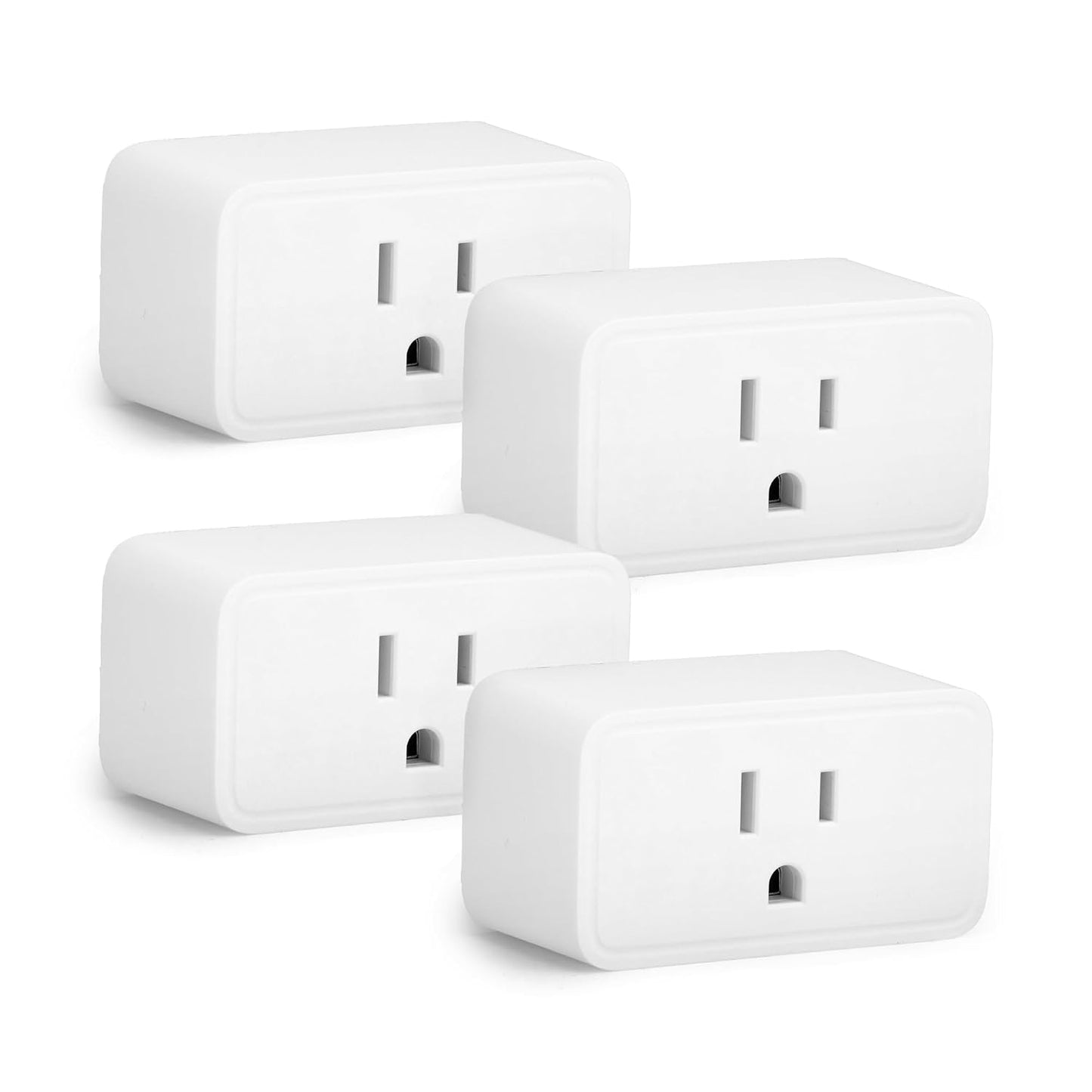 Amazon Basics Smart Plug with Timer Function, Voice Control, WiFi Outlet, Works with Alexa Only, Schedule, APP Control, 2.4 GHz Wi-Fi, No Hub Required, 2-Pack, White