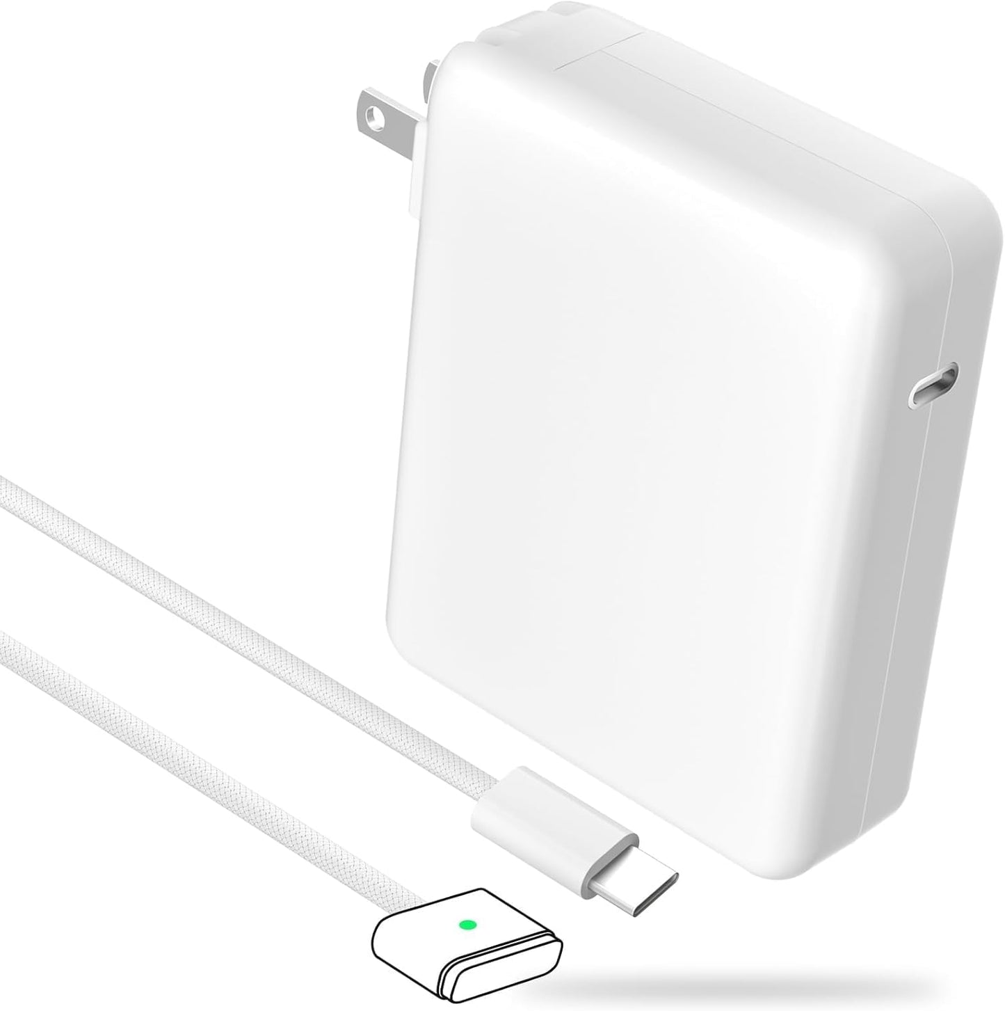 Mac Book Pro Charger - USB C to Magnetic 3 Charger for Mac pro 14-16inch 2021 2023 2024 2025 2026 M1 M2 M3 M4 M5, Mac Air 13-15inch 2022 2023 2024 2025 2026 M2 M3 M4 M5, Include 6.6ft Charge Cable