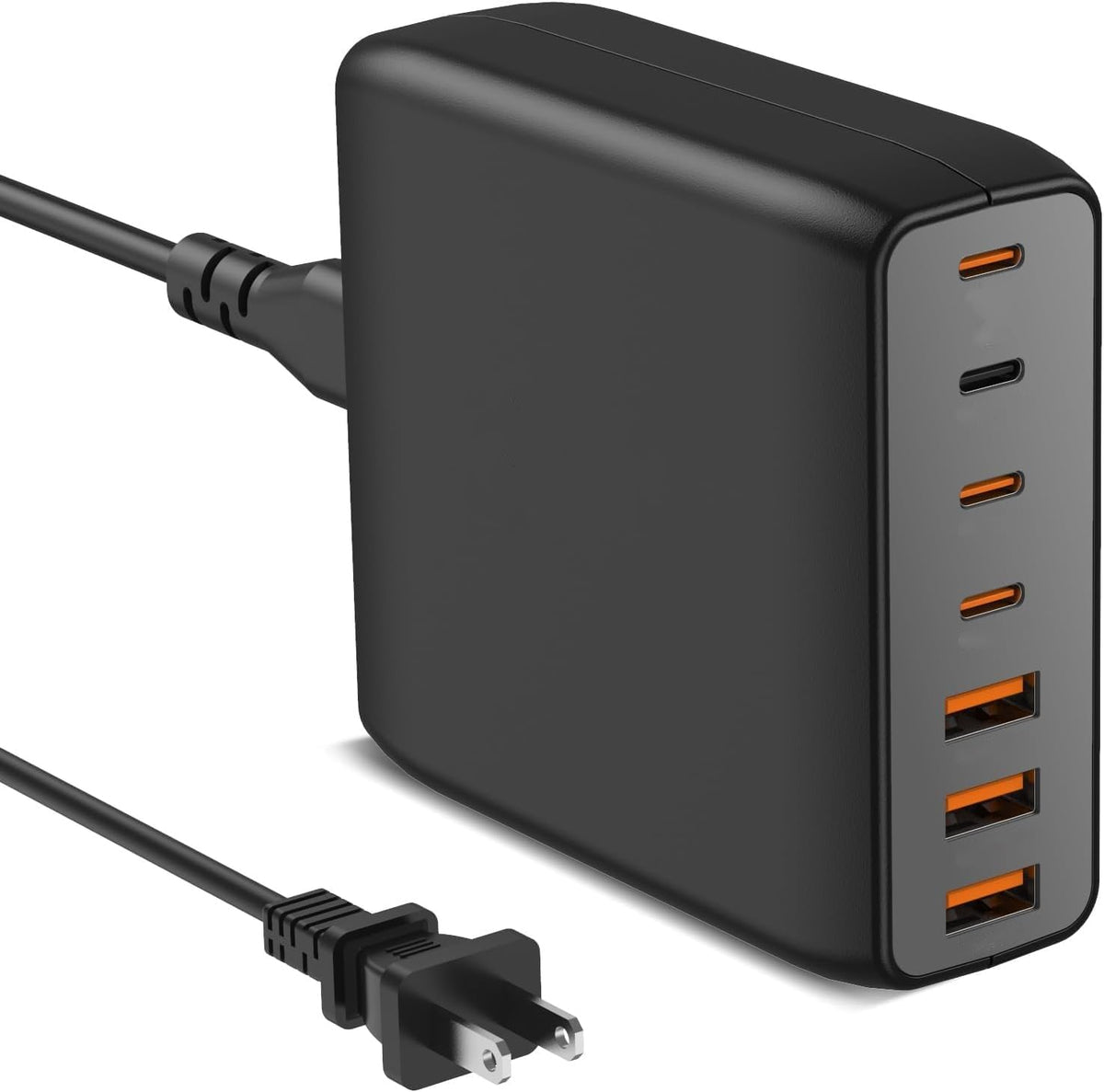 USB Charger Station,10 Port USB C Charger Block with 6FT/10FT Cables,300W GaN Type C Charging Hub iPhone Charger Fast Charging for iPhone 17 16 15 Pro Max Plus,Galaxy S25 S24 S23,iPad Pro/Air,Tablet