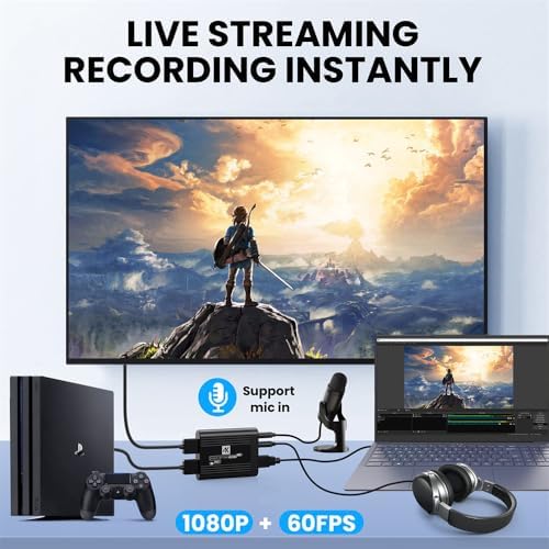HDMI Capture Card 4K Video Live Streaming USB Data for Camera Game Set-Top Box Recording Computer DVD