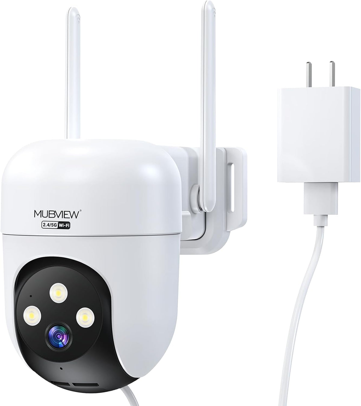 MUBVIEW 360° Wireless Outdoor Security Cameras, IP66, 2-Pack