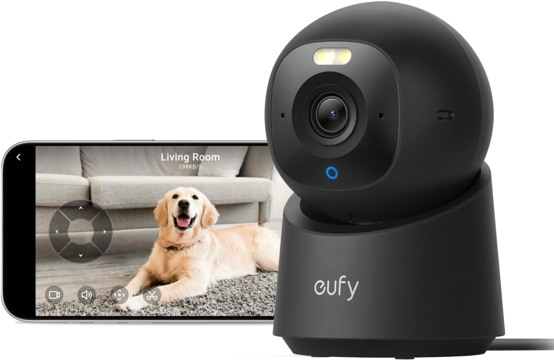 eufy Security 4K Indoor Camera E30, No Subscription, Pan and Tilt