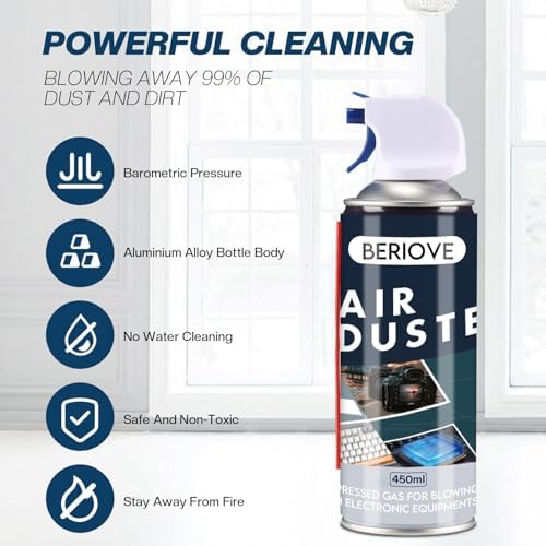 Compressed Air Duster- Keyboard Cleaner for Laptop