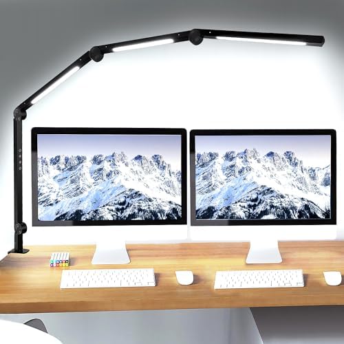 LED Desk Lamp with Clamp & Flexible Arm