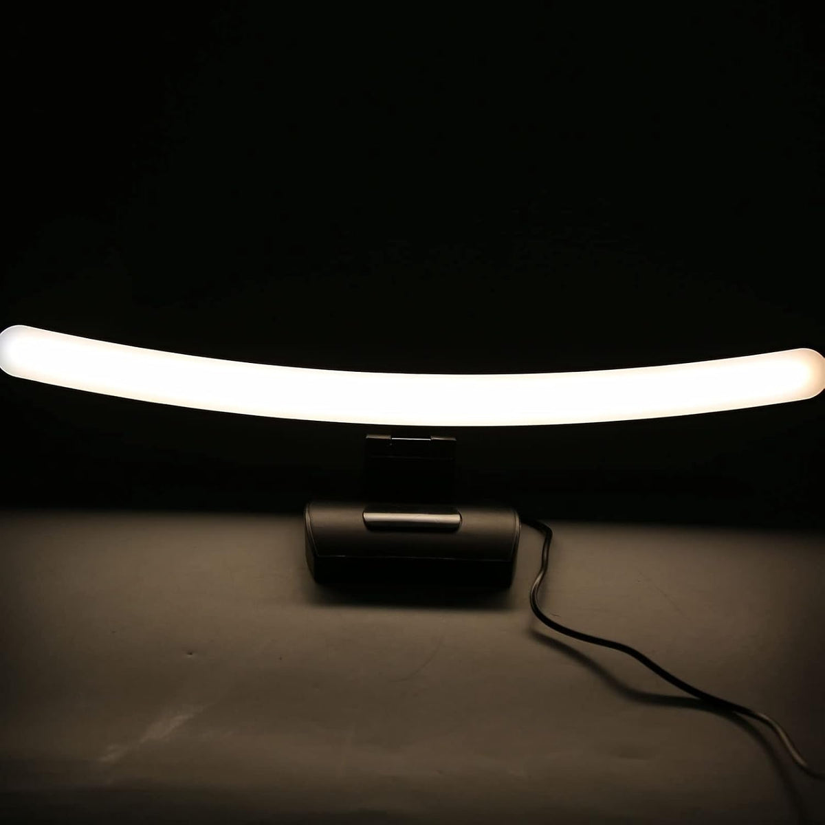 Luqeeg Curved Monitor Light Bar, Computer Monitor Lamp, Touch Dimming Screen Light Bar LED Monitor Light Reading Light with 3 Color Temp Modes & 7 Color RGB Adjustable for Office Home